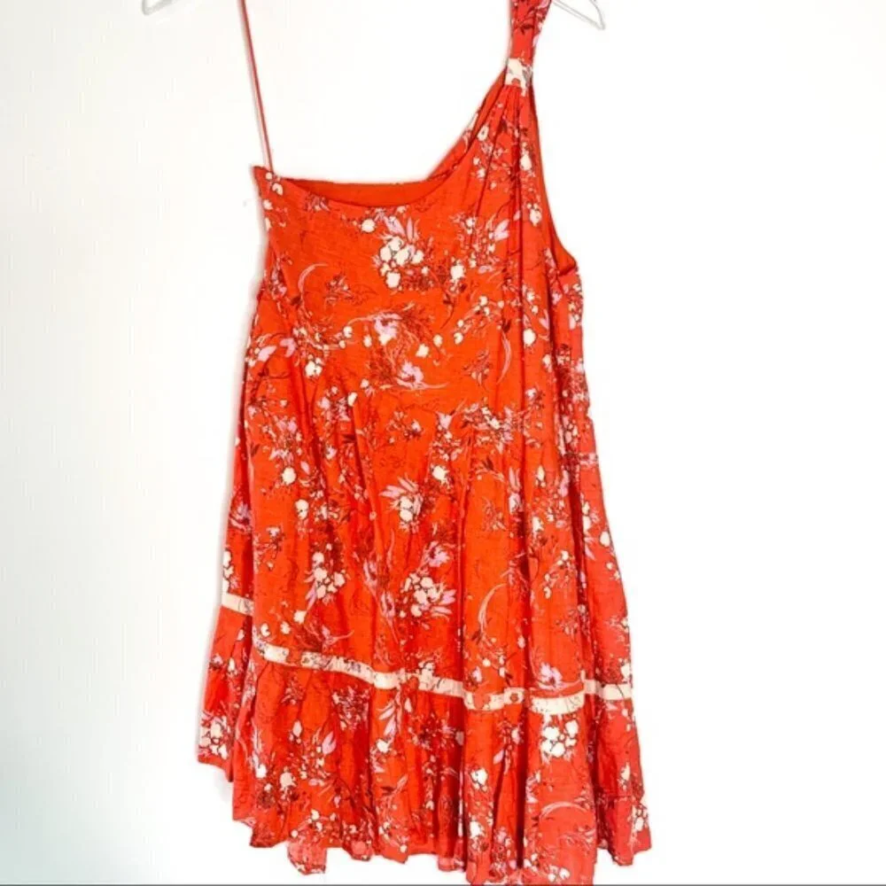 NEW Free People All Mine Mini Dress Red